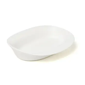 Professional Porcelain Plaisir Plate white 7 - 13.2x12.2x7.5 cm