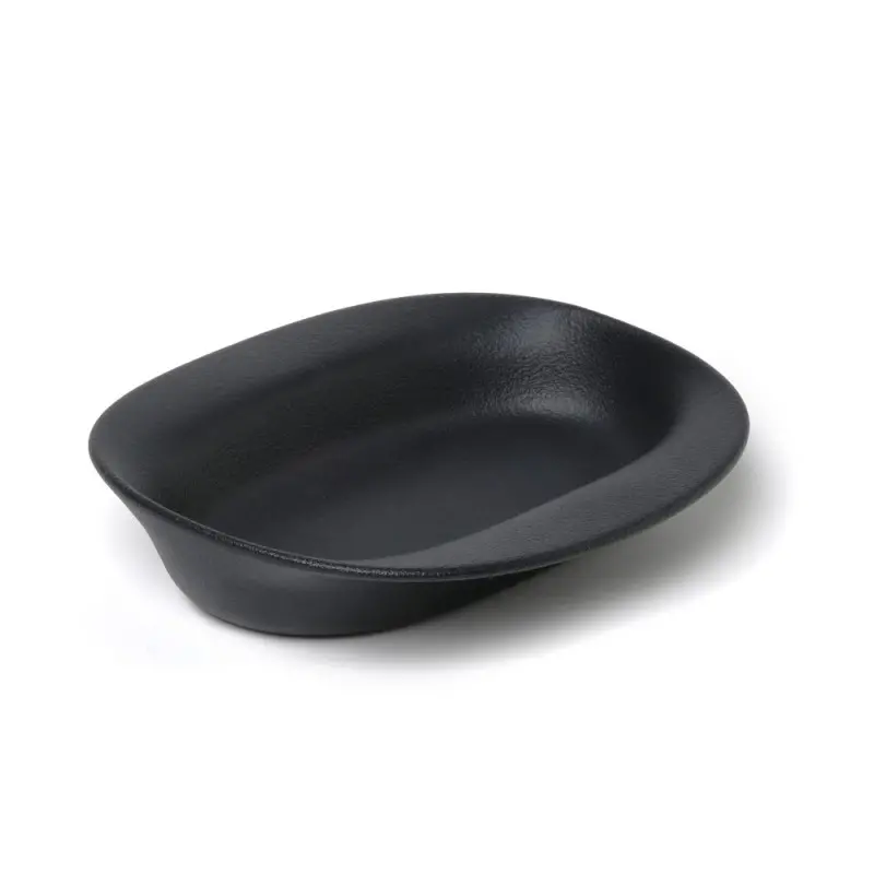 Professional Porcelain Plaisir Plate black 7 - 13.2x12.2x7.5 cm