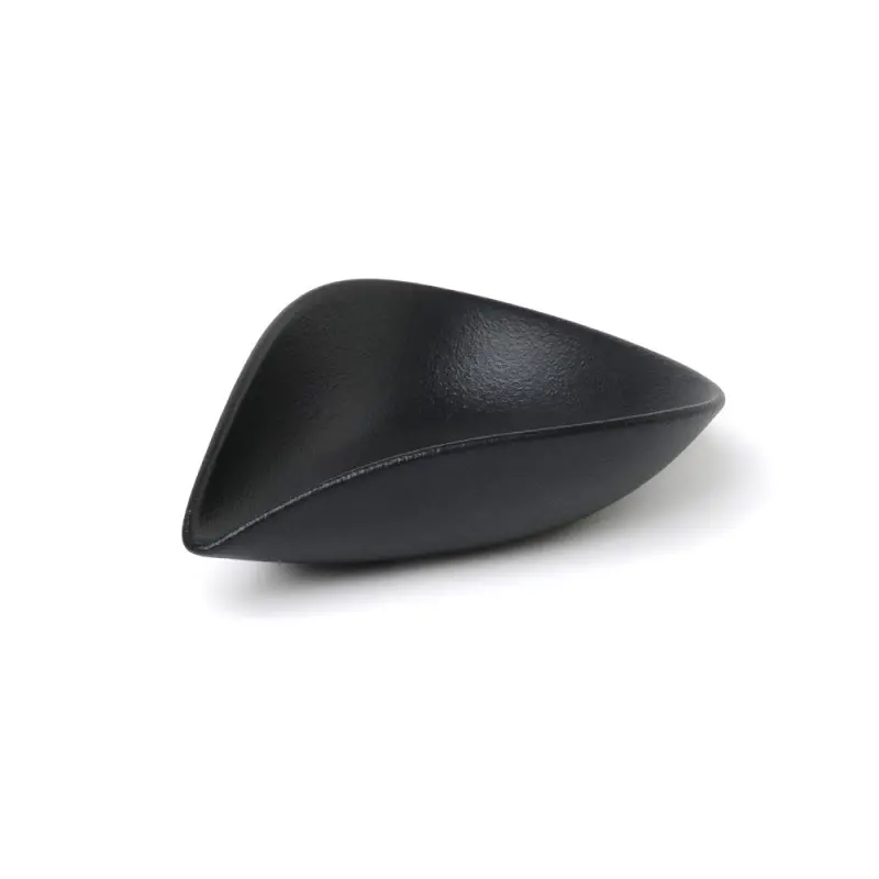 Professional Porcelain Plaisir Plate black 2 - 14x10.5x7.5 cm