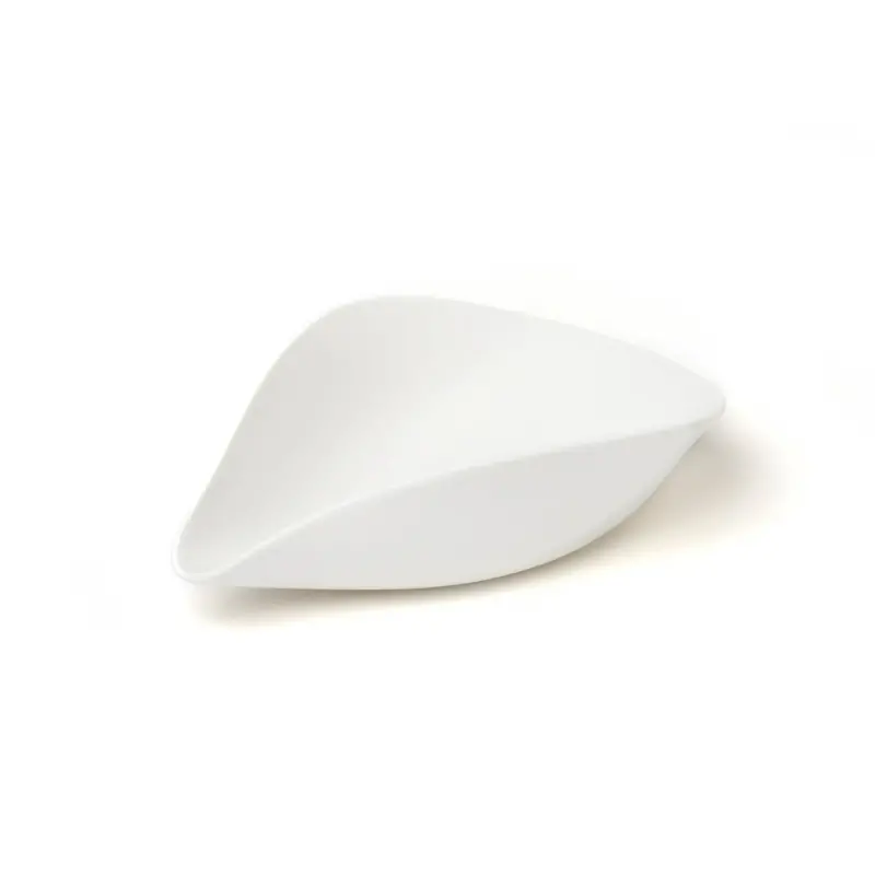 Professional Porcelain Plaisir Plate black 2 - 14x10.5x7.5 cm