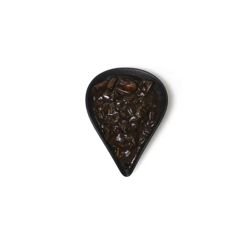 Professional Porcelain Plaisir Plate black 2 - 14x10.5x7.5 cm