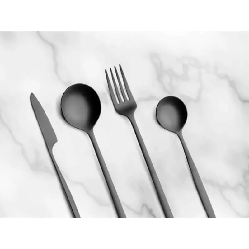 Professional Forged AISI 420 Cake Knife Atlantida 18/10 6 mm. Ice Black 6 u. - 26.8 x 18.9 x 11.5 cm Professional Forged AISI 420 Cake Knife Atlantida 18/10 6 mm. Ice Black 6 u. - 26.8 x 18.9 x 11.5 cm