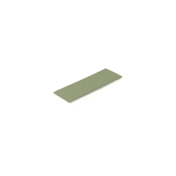 Professional Porcelain Double Green Porcelain Tray Lab 18/10 Accessories 4 u. - 20 x 20 x 6 cm