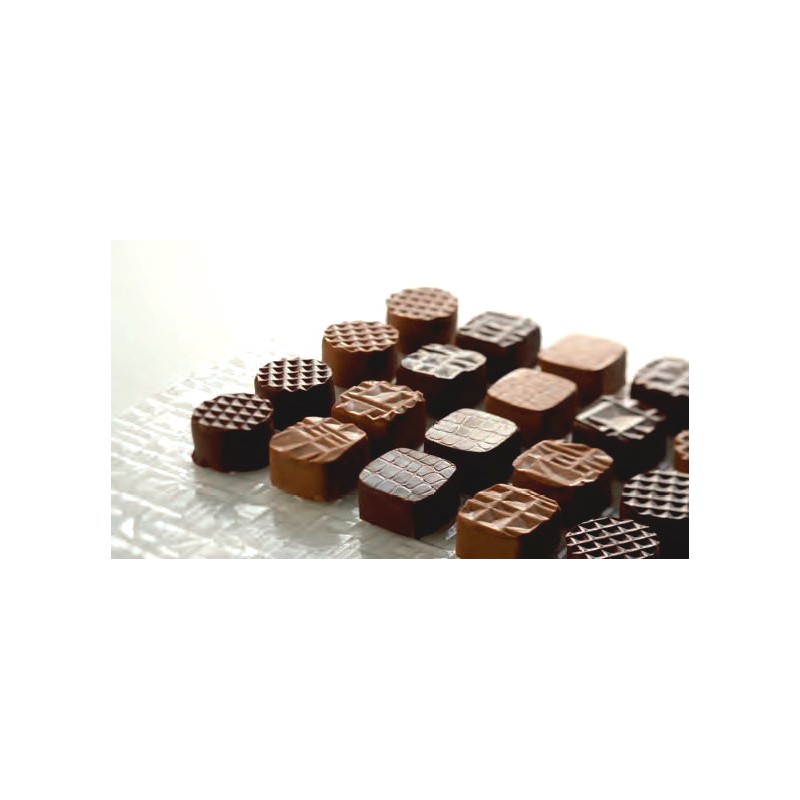 Pavoni STRKIT1 Chocolate Texture Sheets 4 Patterns 32 sheets