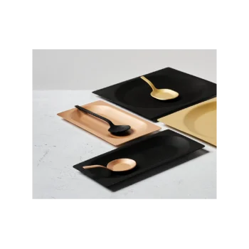 Professional Forged AISI 420 Ice Black Table Spoon Lab 18/10 Ice Black 12 u. - 3.5 x 17.5 x 23 cm