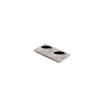 Professional Forged AISI 428 1/4 Ration Double Plate Lab 18/10 Accessories 4 u. - 18.5 x 9.25 x 1 cm