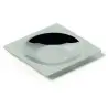Professional Forged AISI 424 1/4 Ration Circle Plate Lab 18/10 Accessories 4 u. - 9.5 x 9.5 x 1.2 cm