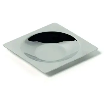 Professional Forged AISI 424 1/4 Ration Circle Plate Lab 18/10 Accessories 4 u. - 9.5 x 9.5 x 1.2 cm
