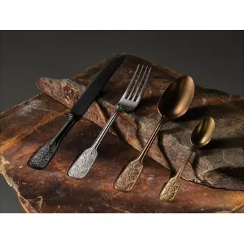 Professional Forged AISI 420 12 pcs. Versailles Satin Coffee Spoon 18/10 - 5 x 25 x 18 cm