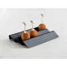 Professional Aluminium Tacos Support Black Les Essences 4 u. - 28 x 3.25 x 8.5 cm
