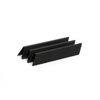 Professional Aluminium Tacos Support Black Les Essences 4 u. - 28 x 3.25 x 8.5 cm