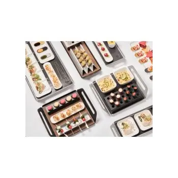 Professional AISI 304 Catering Tray A 15 x 27 Cm Les Essences 4 u. - 15 x 27 x 6.9 cm