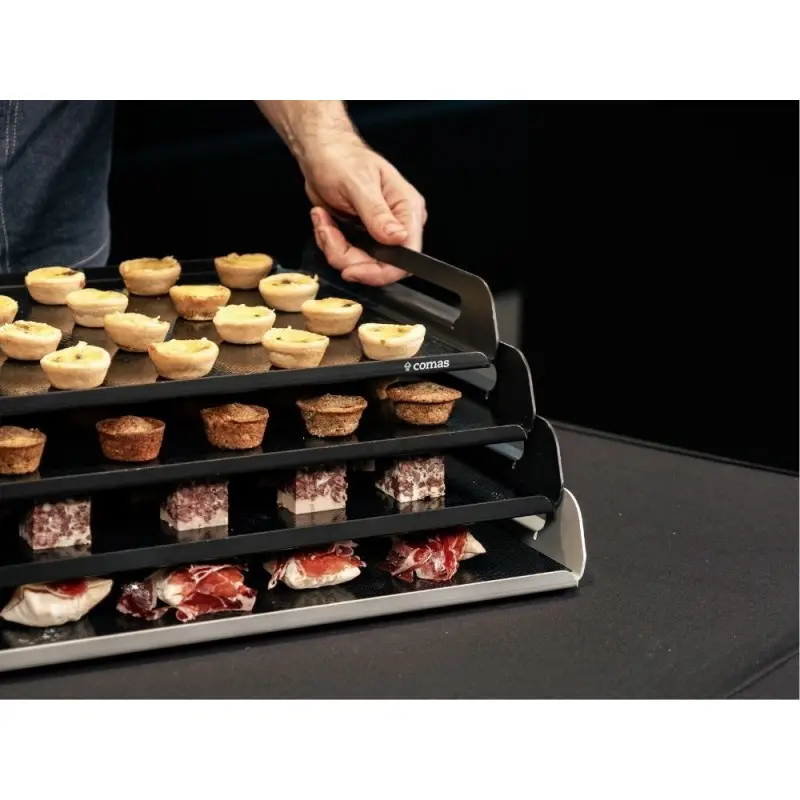 Professional AISI 304 GN 1/1 Tray Black Les Essences 1 u. - 32.5 x 53 x 5.4 cm