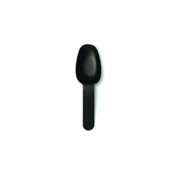 Professional AISI 304 Tasting Spoon W/Handle Vintage Black Les Essences 12u. - 4 x 4 x 16.5 cm