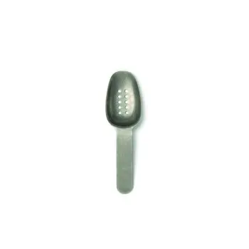 Professional AISI 304 Tasting Spoon W/Handle W/Holes Vintage Les Essences 12 u. - 4 x 4 x 16.5 cm