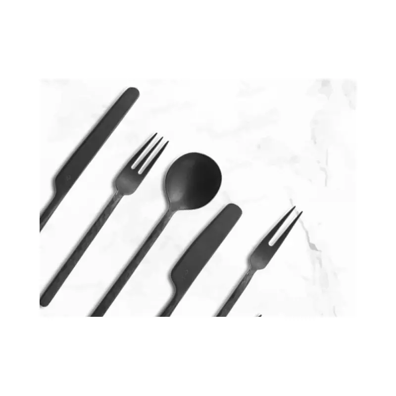 Professional AISI 430 Vintage Black Tabble Spoon Kodai 3 mm. Vintage Black 12u. - 5 x 25 x 19 cm Professional AISI 430 Vintage Black Tabble Spoon Kodai 3 mm. Vintage Black 12u. - 5 x 25 x 19 cm