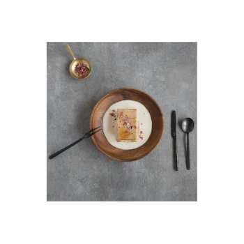 Professional AISI 430 Vintage Black Tabble Spoon Kodai 3 mm. Vintage Black 12u. - 5 x 25 x 19 cm