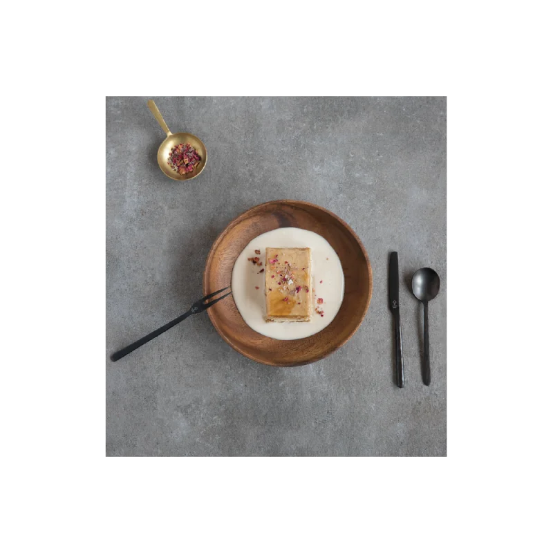 Professional AISI 430 Vintage Black Tabble Spoon Kodai 3 mm. Vintage Black 12u. - 5 x 25 x 19 cm Professional AISI 430 Vintage Black Tabble Spoon Kodai 3 mm. Vintage Black 12u. - 5 x 25 x 19 cm