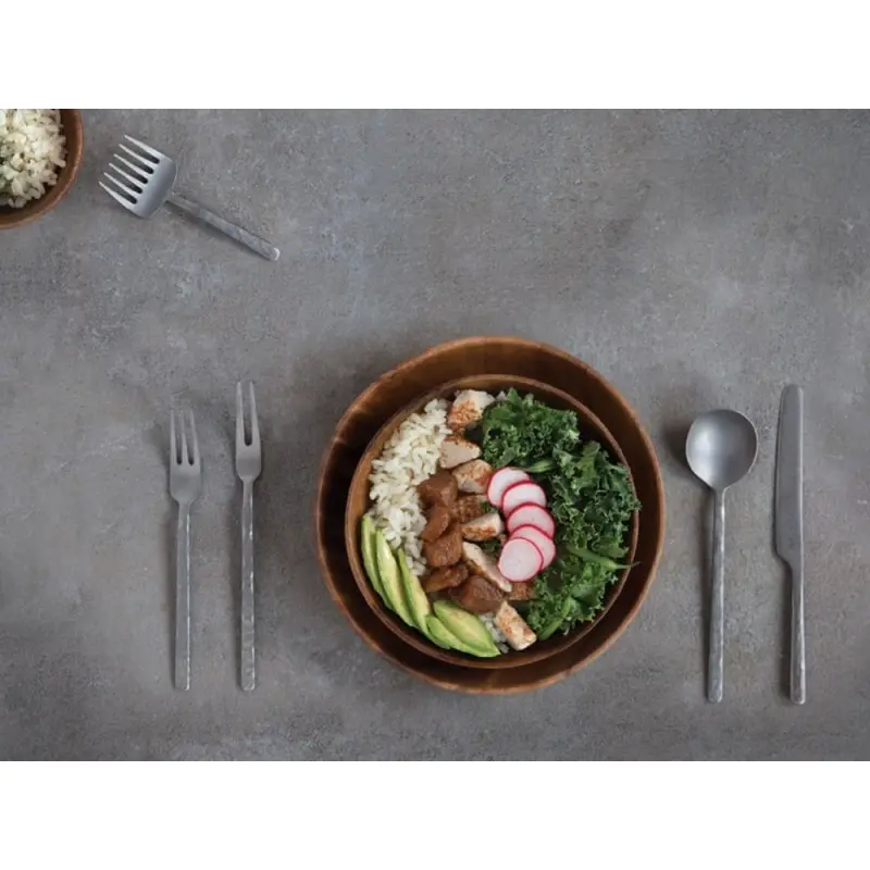 Professional Forged AISI 420 Vintage Side Spoon Kodai 3 mm. Vintage 12 u. - 5 x 25 x 14.5 cm