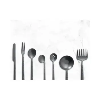 Professional Forged AISI 420 Vintage Cake Fork Kodai 3 mm. Vintage 12 u. - 5 x 25 x 14.5 cm