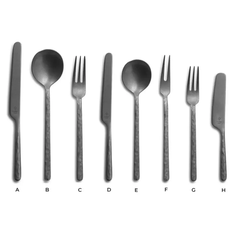 Professional Forged AISI 420 Vintage Table Fork 3 Prongs Kodai 3 mm. Vintage 12 u. - 5 x 25 x 19 cm