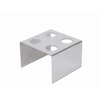 Professional Stainless Steel Display Inox 4 Cones - 14 x 12 x 8 cm agu/hole: Ø 4cm
