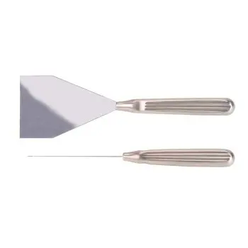 Professional Stainless Steel Cooking Scraper Spatula - 17 cm