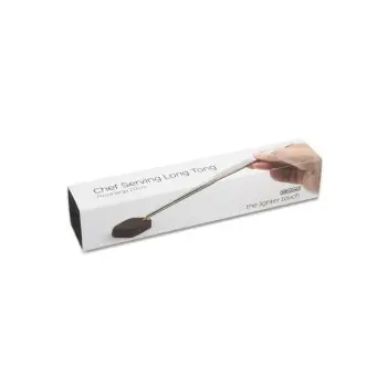 Professional Stainless Steel Chef Serving Long Tongs 20 cm Retail Box - 22 x 8 x 8 cm