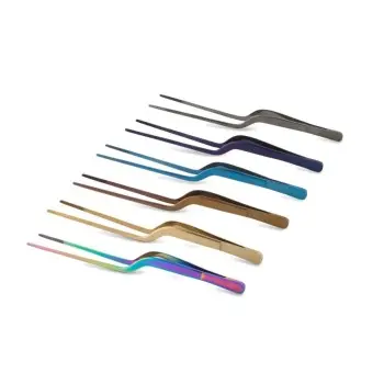 Professional Stainless Steel & Titanium Sushi Tong 20 Titanium Golden - 20 cm