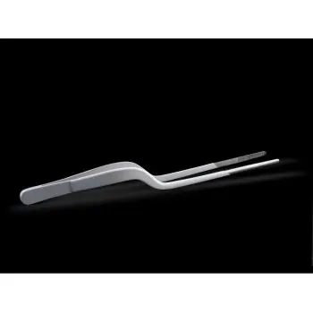 Professional Stainless Steel Stainless Steel/Grey Gradient Matte Sushi Tong 20 cm - 20 cm