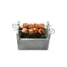 Professional Marble BBQ Charcoal Grill - 20 x 13 x 15 cm