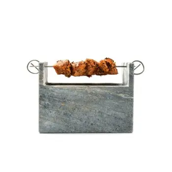 Professional Marble BBQ Charcoal Grill - 20 x 13 x 15 cm
