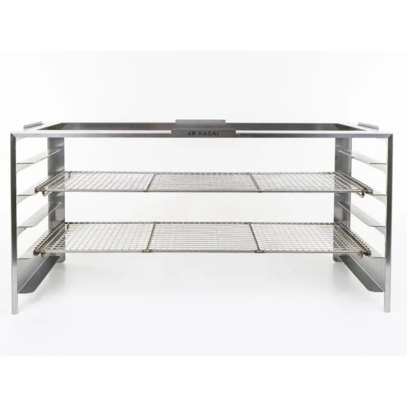 Professional Stainless Steel Robata rack and mesh Large - 70 x 37 x 27 cm