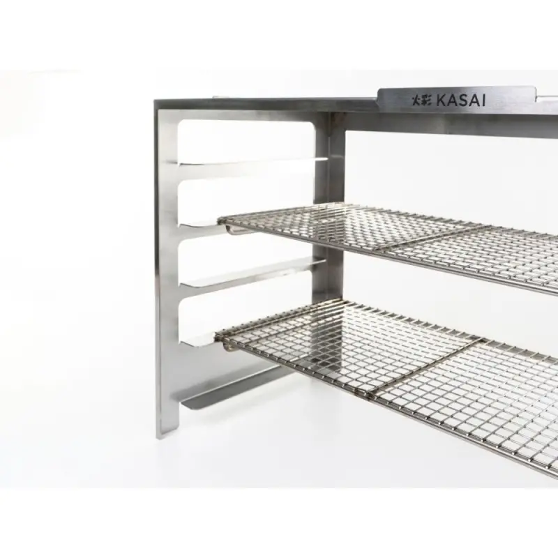 Professional Stainless Steel Robata rack and mesh Large - 70 x 37 x 27 cm