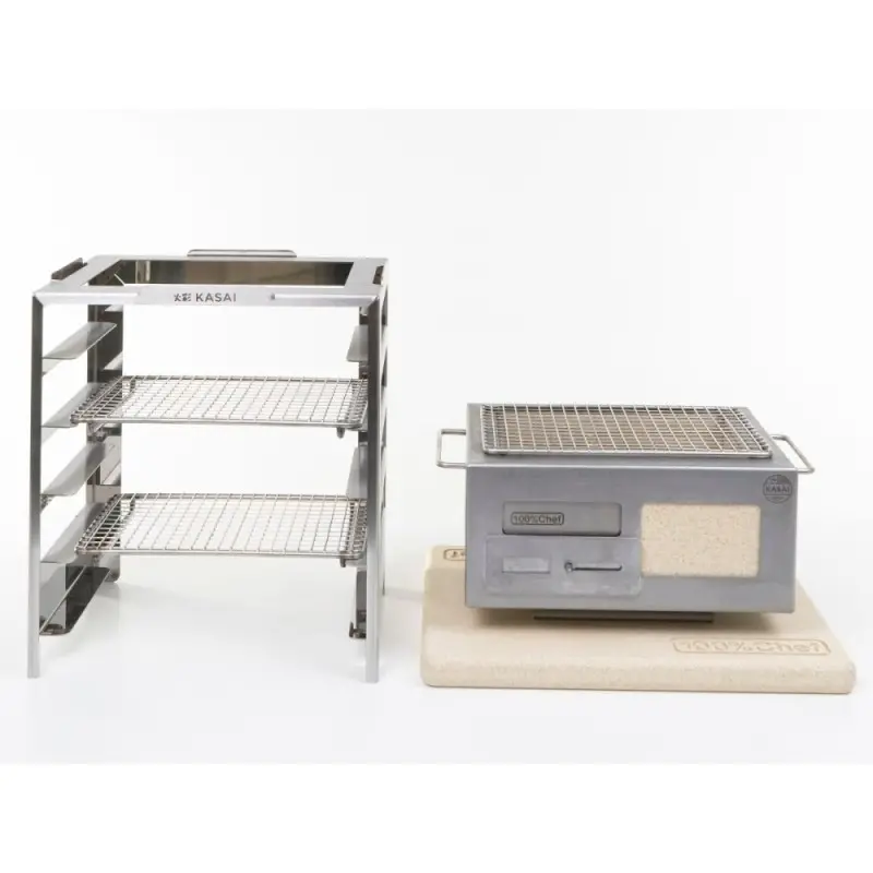 Professional Stainless Steel Robata rack and mesh Nano - 31 x 23 x 36 cm