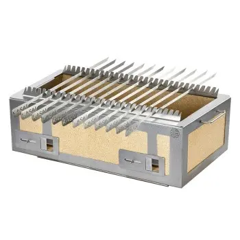 Professional Stainless Steel Large Kasai Skewers Rack With 12 Swords - 68 x 25 x 2 cm