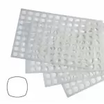 Pavoni CHQ Silicone Baking Chablon Mat- Square - 96 shapes Chablons and Templates