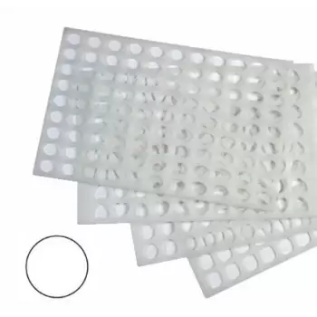 Pavoni CHT Silicone Baking Chablon Mat- Round - 96 shapes Chablons and Templates