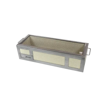 Professional Stainless Steel & Vermiculite Barbeque Kasai Large - 26 x 70 x 21 cm