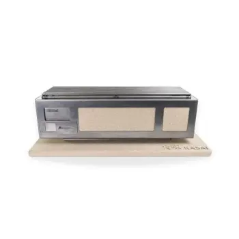 Professional Stainless Steel & Vermiculite Barbeque Kasai Large - 26 x 70 x 21 cm