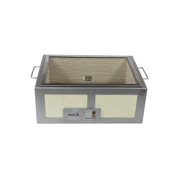 Professional Stainless Steel & Vermiculite Barbeque Kasai Medium - 35.5 x 46.5 x 21 cm