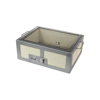 Professional Stainless Steel & Vermiculite Barbeque Kasai Medium - 35.5 x 46.5 x 21 cm