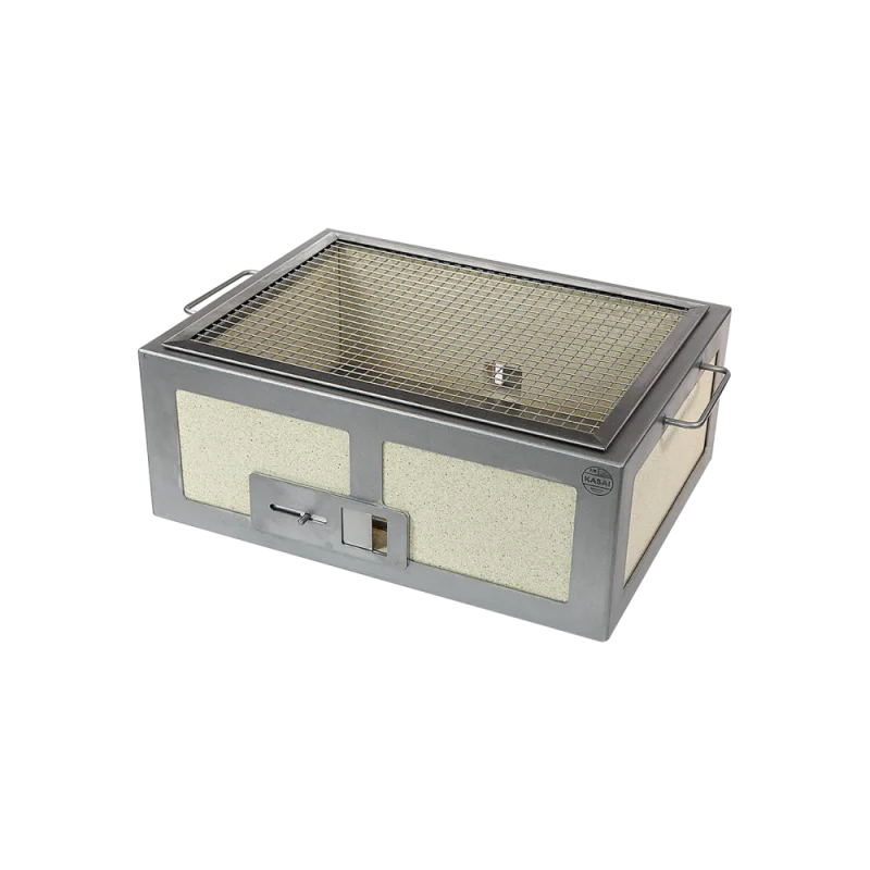 Professional Stainless Steel & Vermiculite Barbeque Kasai Medium - 35.5 x 46.5 x 21 cm Professional Stainless Steel & Vermiculite Barbeque Kasai Medium - 35.5 x 46.5 x 21 cm