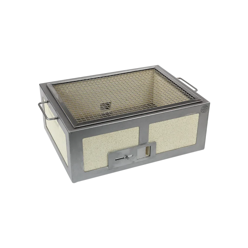 Professional Stainless Steel & Vermiculite Barbeque Kasai Medium - 35.5 x 46.5 x 21 cm Professional Stainless Steel & Vermiculite Barbeque Kasai Medium - 35.5 x 46.5 x 21 cm
