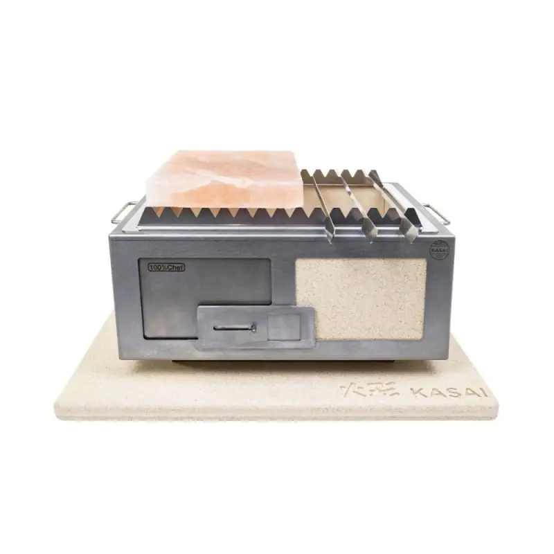 Professional Stainless Steel & Vermiculite Barbeque Kasai Medium - 35.5 x 46.5 x 21 cm Professional Stainless Steel & Vermiculite Barbeque Kasai Medium - 35.5 x 46.5 x 21 cm