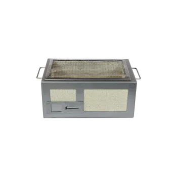 Professional Stainless Steel & Vermiculite Barbeque Kasai Small - 26.5 x 40 .5 x 21 cm