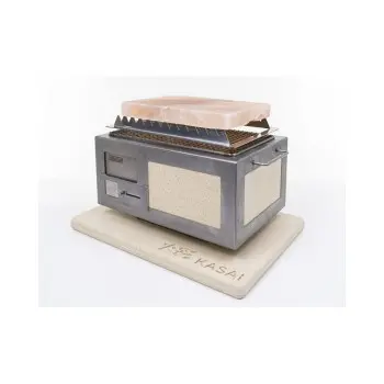 Professional Stainless Steel & Vermiculite Barbeque Kasai Small - 26.5 x 40 .5 x 21 cm