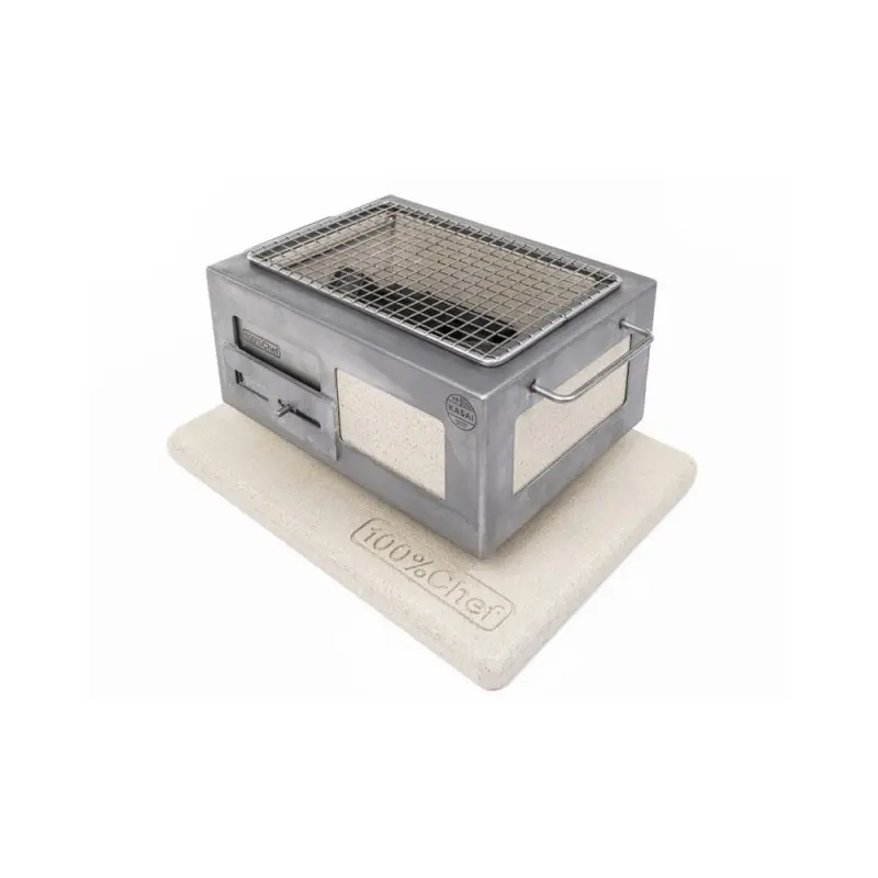 Professional Stainless Steel & Vermiculite Barbeque Kasai Nano - 31 x 23 x 16.5 cm
