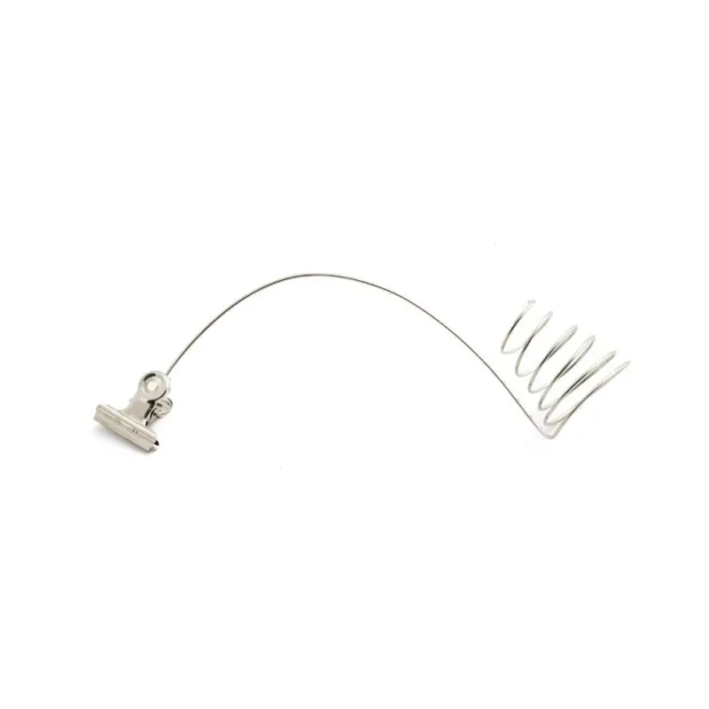 Professional Stainless Steel Clamp With Garnish Support For Cups And Dishes - 15 x 8 cm