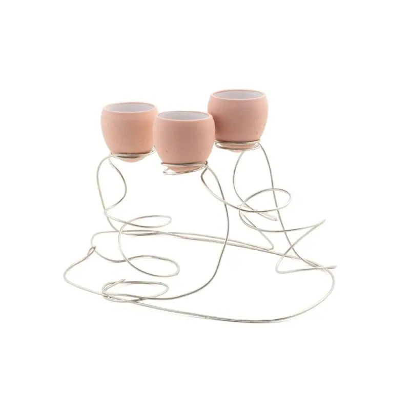 Professional Stainless Steel Cone Support XS Labyrinth Silver - 20 x 14 x 10 cm agujeros / holes: Ø 2 cm